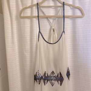 Sheer sequined BB Dakota flowy tank